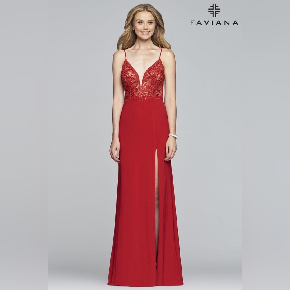 Faviana Red Prom dress - size 0